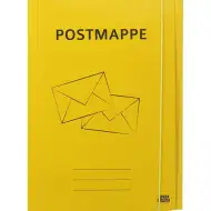 Spirit: Postmappe rumena kartonska mapa z gumo A4