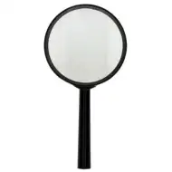 Spirit: Povečevalno steklo s črnim plastičnim ročajem in 70mm lečo