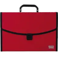 Spirit: Rdeča mapa za dokumente A4 z 12 predelki z ročico