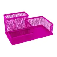 Spirit: Roza namizni organizator s kovinsko mrežo 205x103x98mm
