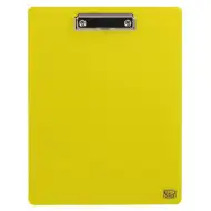 Spirit: Rumena podloga za pisanje s sponko velikosti A4