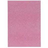Spirit: Samolepilni bleščeč dekorativni list iz penaste gume pink barve A4 1 kos