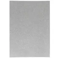 Spirit: Samolepilni bleščeč dekorativni list iz penaste gume srebrne barve A4 1 kos