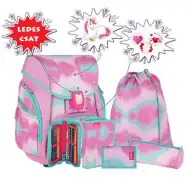 Spirit: Samorog 5-delni set z ergonomsko šolsko torbo s 3D motivom in LED osvetlitvijo 34x22x41cm