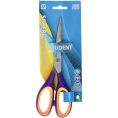 Spirit: Soft Grip student Šolske in pisarniške škarje z 21cm dolgim rezilom iz nerjavečega jekla v več različnih barvah 1 kos slika 2