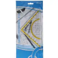 Spirit: Trikotno prosojno ravnilo s kotomerom 22cm