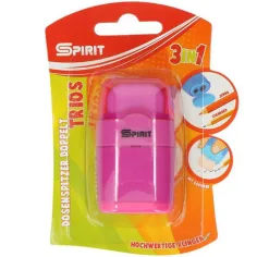 Spirit: Trios 3-v-1 šilček s predalčkom z 2 luknjama in radirka v več različnih barvah 1-delni paket slika 2