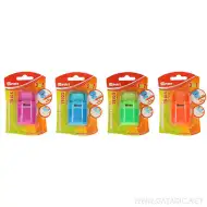 Spirit: Trios 3-v-1 šilček s predalčkom z 2 luknjama in radirka v več različnih barvah 1-delni paket