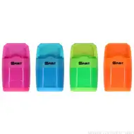 Spirit: Trios 3-v-1 šilček s predalčkom z 2 luknjama in radirka v več različnih barvah 1 kos