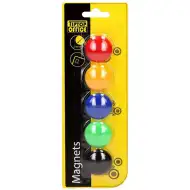 Spirit: White Board 5-delni komplet 30mm barvnih magnetov za tablo