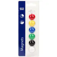 Spirit: White Board 6-delni komplet 20mm barvnih magnetov za tablo
