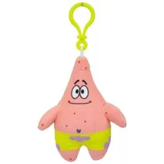 Spužva Bob: Plišasti klip za torbo, 13 cm - Patrick