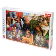 Srečanje mačk 1000-delni puzzle - Trefl