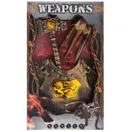 Srednjeveški telesni oklep s kladivom in ščitnikom za roke s kremplji 3-delni komplet