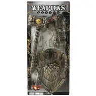 Srednjeveško kladivo s ščitom in ščitnikom za roke