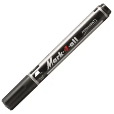 Stabilo: Mark-4-All Alkoholni flomaster z odrezano konico črne barve