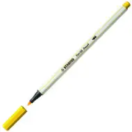 Stabilo: Pen 68 brush Flomaster s čopič konico rumene barve
