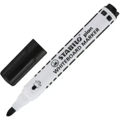 Stabilo: Plan WhiteBoard marker Flomaster za tablo v črni barvi slika 2