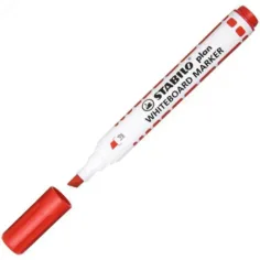 Stabilo: Plan WhiteBoard marker Rdeči flomaster za tablo z odrezano konico slika 2