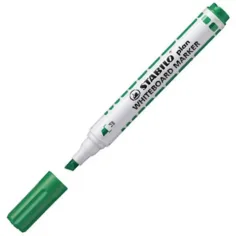 Stabilo: Plan WhiteBoard marker Zeleni flomaster za tablo z odrezano konico slika 2
