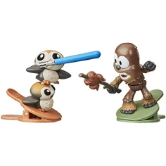 Star Wars Battle Bobblers Porgs vs Chewie figurica s ščipalko - Hasbro slika 3