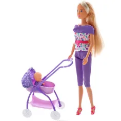 Steffi Love: Dojenček v vozičku 2 različici - Simba Toys slika 2