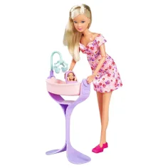 Steffi Love: Steffi noseča punčka s posteljico in dodatki - Simba Toys slika 2