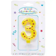 Številčna sveča z zvezdicami 3