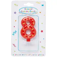 Številčna sveča z zvezdicami 8