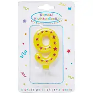 Številčna sveča z zvezdicami 9