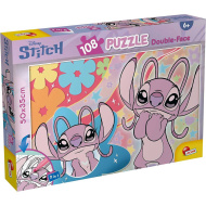 Stitch 2 v 1 108-delni puzzle in pobarvanka 50x35 cm - Lisciani