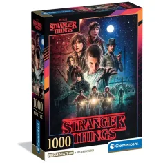 Stranger Things 1. sezona 1000 delni puzzle s posterjem - Clementoni