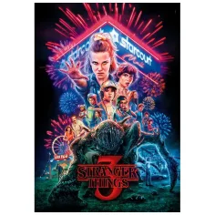 Stranger Things 3. sezona 1000 delni puzzle s posterjem - Clementoni slika 2