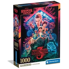 Stranger Things 3. sezona 1000 delni puzzle s posterjem - Clementoni