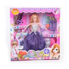 Stylish violinist doll with accessories 28cm
