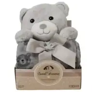 SweetDreams: Odeja in plišasti medved v bež barvi