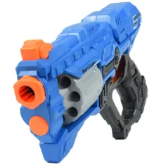 Swift Launcher: Ročno orožje za spužvaste naboje z vrtljivim magazinom, naboji in tarčo 32 cm slika 5
