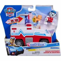 Paw Patrol: Iskanje in reševanje potegni nazaj Marshall vozilo s figurico - Spin Master