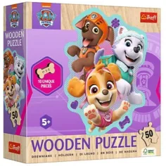 Paw Patrol - Vesela ekipa - 50 kosov leseni puzzle - Trefl slika 1