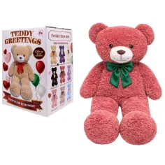 Teddy Greetings: Berry Hugs plišasti medvedek v beli darilni škatli 120cm