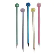 Tesoro: Grafitni svinčnik z okroglim vrhom z okrasnimi kamni v več različicah