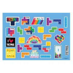 Tetris Risalni blok z nalepkami in šablono slika 2