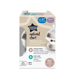 Tommee Tippee: Closer To Nature prozoren dudečnik 150ml (0 mesecev+)