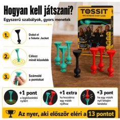 Tossit Starter Pack rdeča-turkizna silikonska prilepljena tarča družabna igra slika 3
