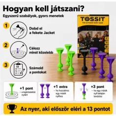 Tossit Starter Pack vijolično-zeleni silikonski pikado z sesalnimi čašicami slika 3