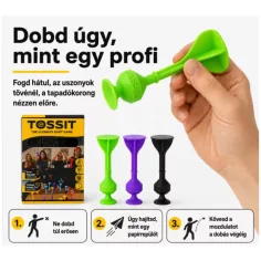 Tossit Starter Pack vijolično-zeleni silikonski pikado z sesalnimi čašicami slika 4