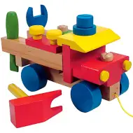 Tovornjak Lesena igrača s 17 elementi