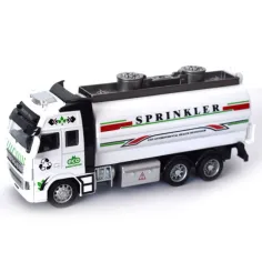 Tovornjak s cisterno s svetlobnimi in zvočnimi efekti bele barve 1/38 slika 2