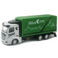 Tovornjak zabojnik s pogonom na poteg nazaj, z lučjo in zvokom 1/48