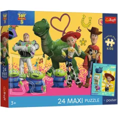 Toy Story 5 Igrače in prijatelji 24-delni Maxi puzzle - Trefl